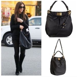 Marc by Marc Jacobs black leather hobo bag
